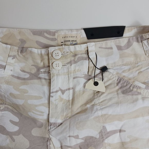 Anthropologie SANCTUARY Squad Camo-Print Shorts - Picture 7 of 11